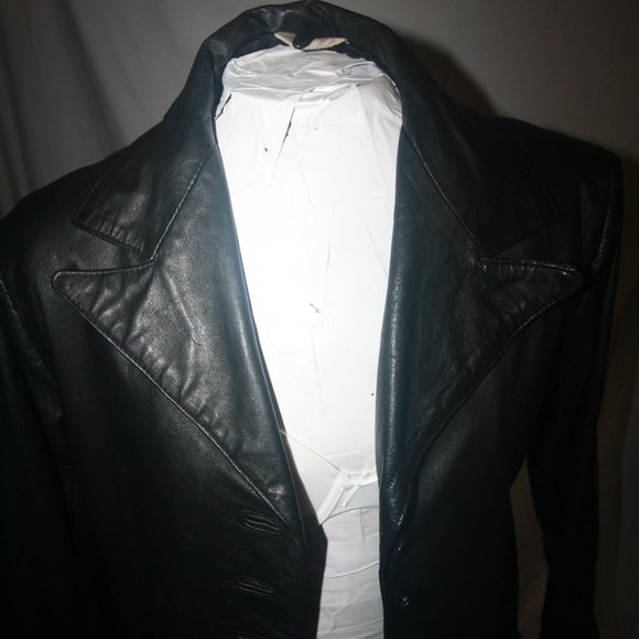 Genuine Elico Ethiopian Leather Women's Jacket Size XL Black - Picture 4 of 10
